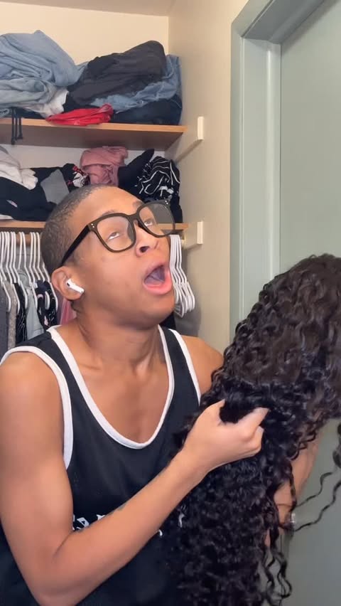 Instagram post by @realcalisono for Ashimary Hair. Caption reads: @ashimaryhair this wig I love it🤎
#explore.