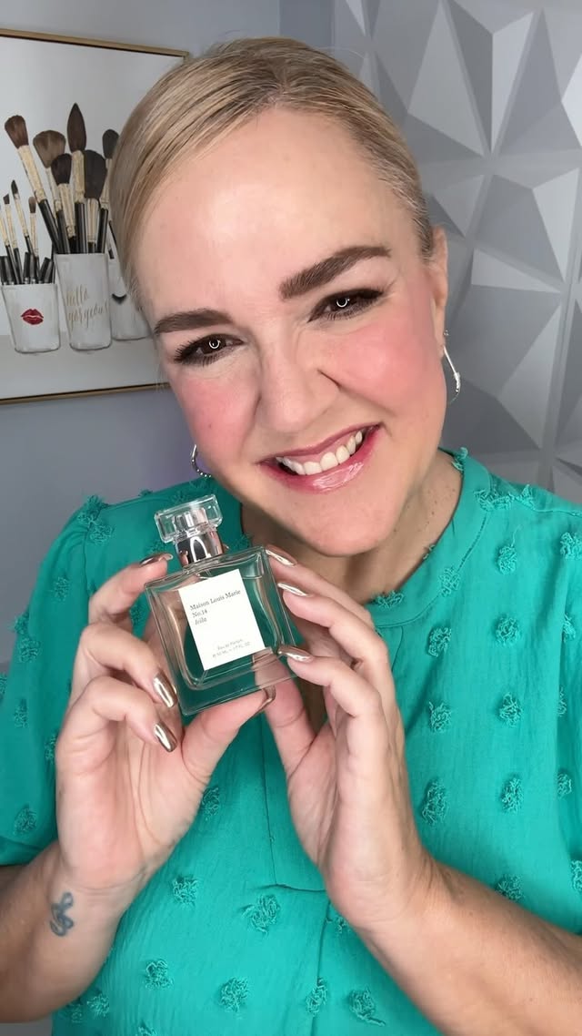 Instagram post by @torileesbeautymix for Maison Louis Marie. Caption reads: [...] fragrance my friends from @maisonlouismarie....