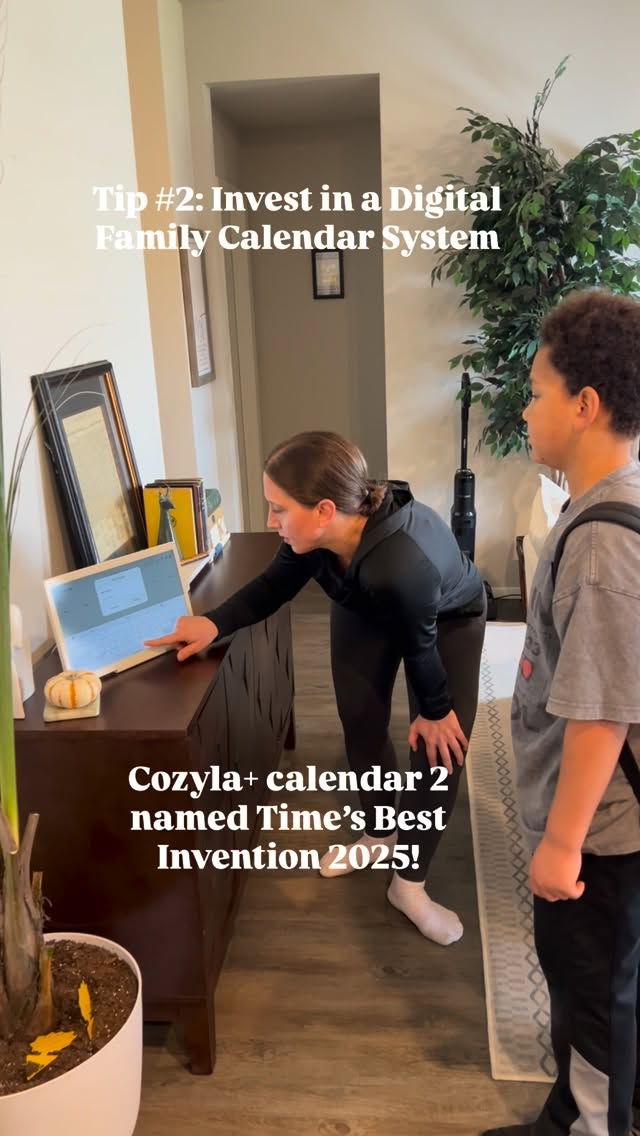 Instagram post by @our.blog.life for Cozyla. Caption reads: [...] tips that saved me in my busy mom era....