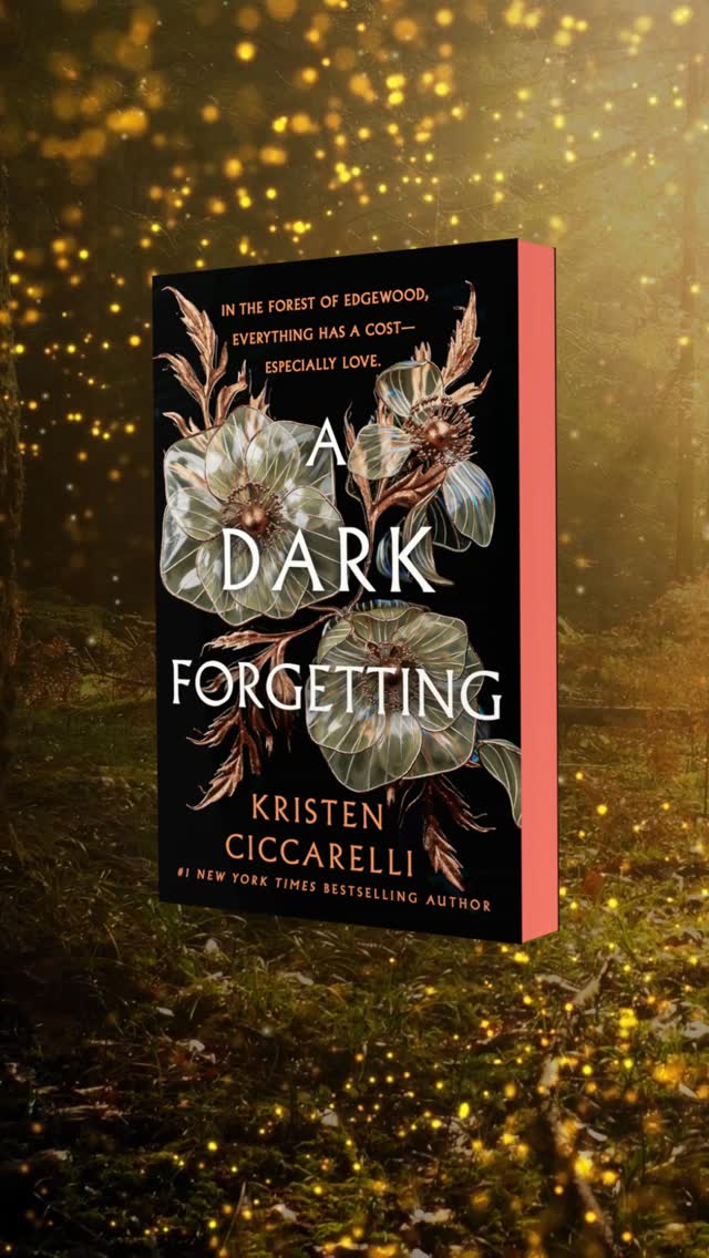 Instagram post by @kristenciccarelli for Wednesday Books. Caption reads: Kristen Ciccarelli's A DARK FORGETTING is "lush,....