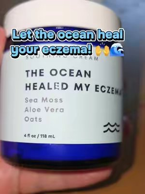 TikTok post by @highvibe44 for Healed By The Ocean. Caption reads: [...] ocean that help to heal eczema. @Healed By....