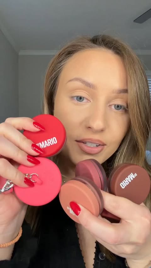 Instagram post by @ivistefanova for MAKEUP BY MARIO. Caption reads: The fact that this can be applied over powder....