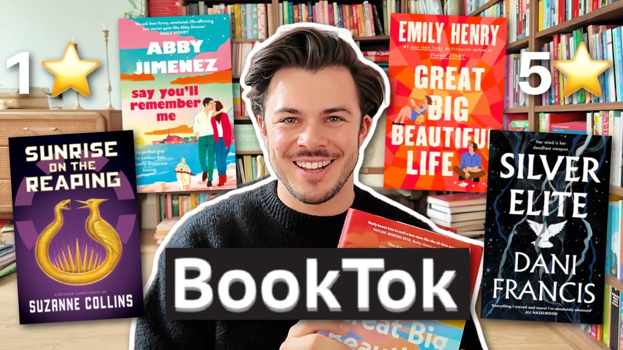 YouTube post by @jack_edwards for BookoftheMonth. Caption reads: I read tiktok's most popular books (and lost my....