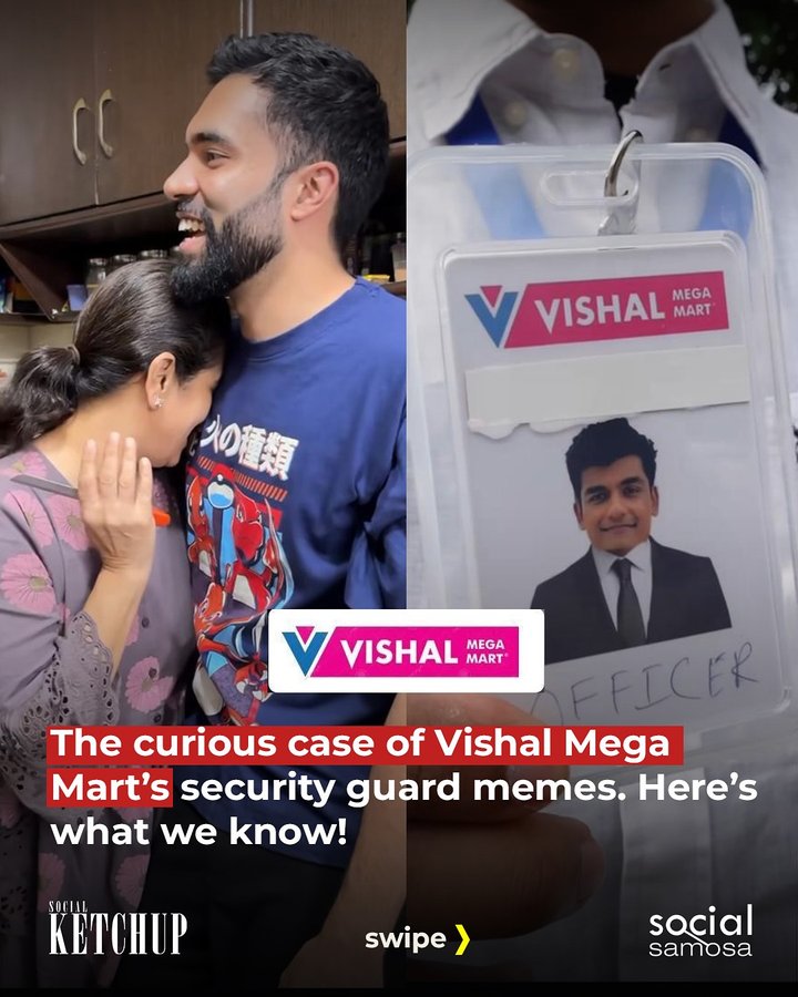 Instagram post by @socialketchup for Social Samosa. Caption reads: The internet has found its new obsession-landing a....