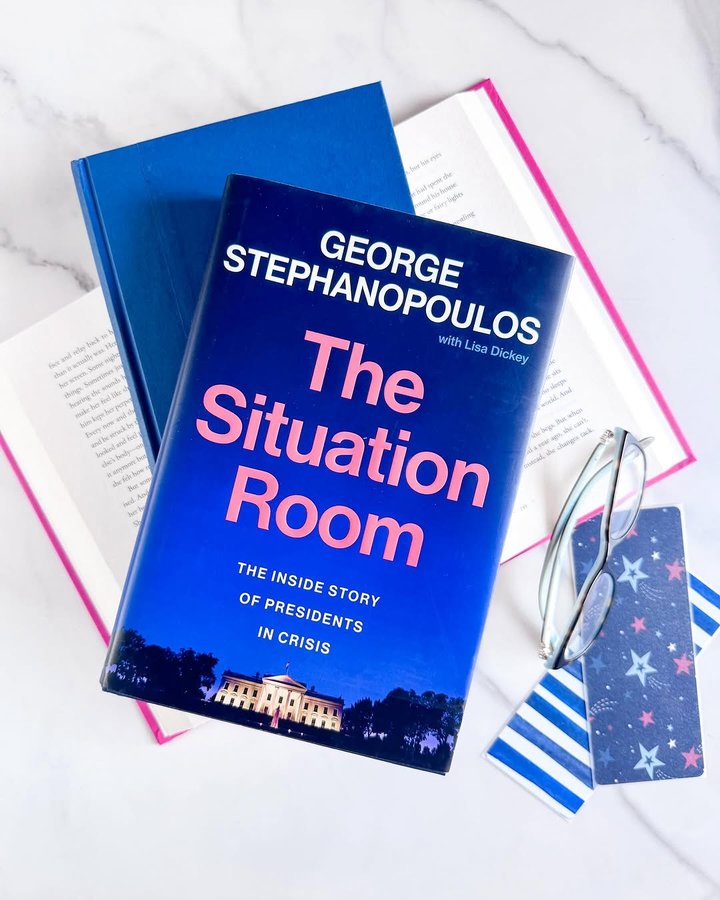 Instagram post by an influencer for Grand Central Publishing. Caption reads: #thoughtprovokingthursday The Situation Room by....