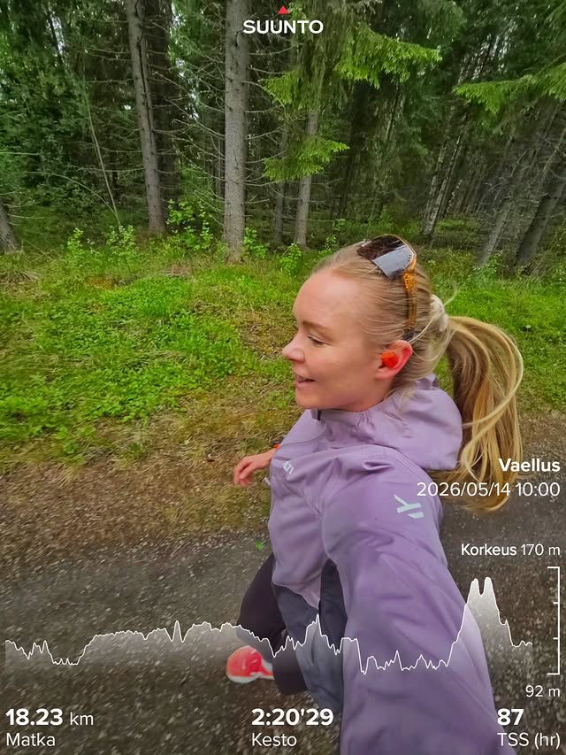 Instagram post by @suviminkkinen for Suunto. Caption reads: Collaboration with @suunto ​Starting the week with....