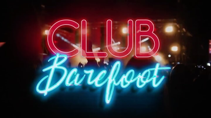 Instagram post by @djslimmcgraw for Bacardi. Caption reads: Club Barefoot is BACK and wilder than ever,....