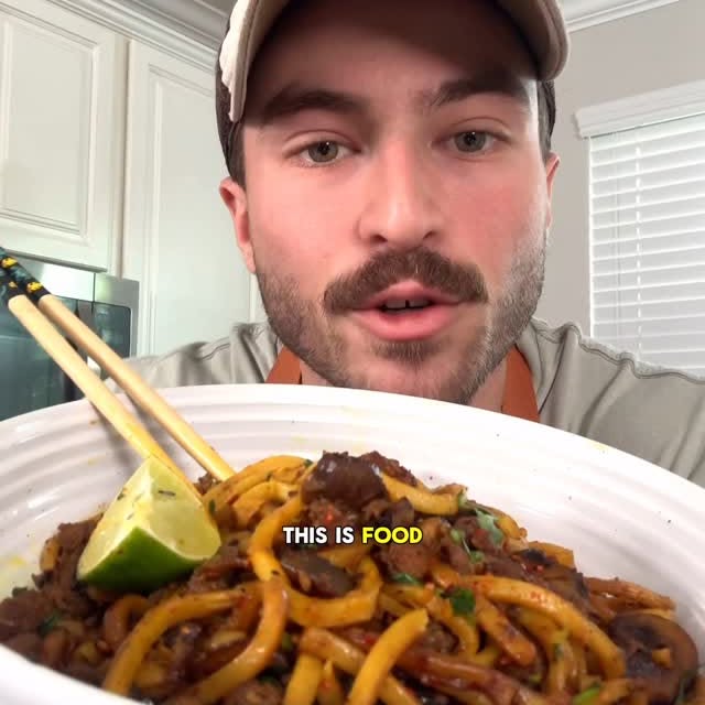 Instagram post by @rafifronz for Blue Apron. Caption reads: Cheat code for you busy people:
 
Hit the link in....