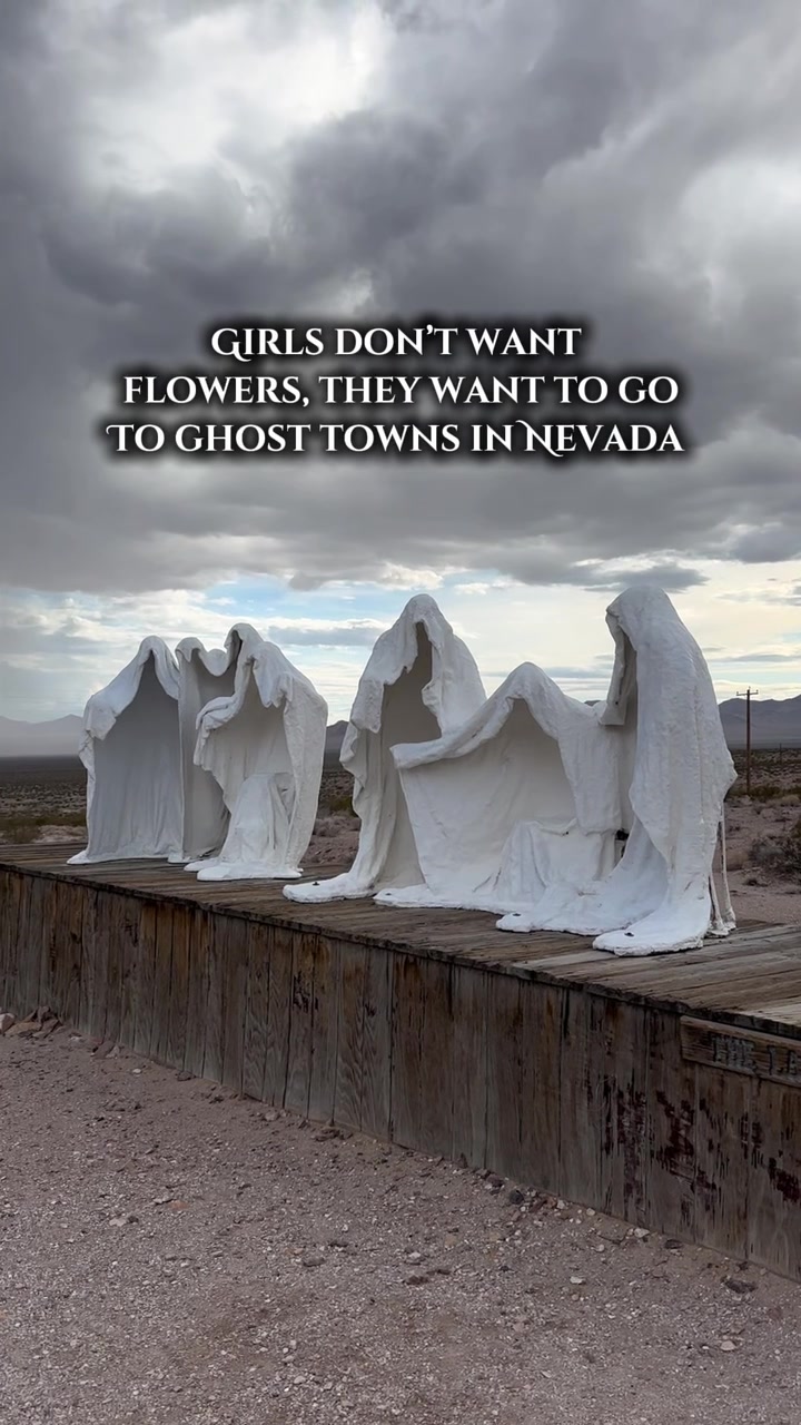 TikTok post by @beforethecoffin for Travel Nevada. Caption reads: 🗺️ Travel Nevada’s Paranormal Passport led me....