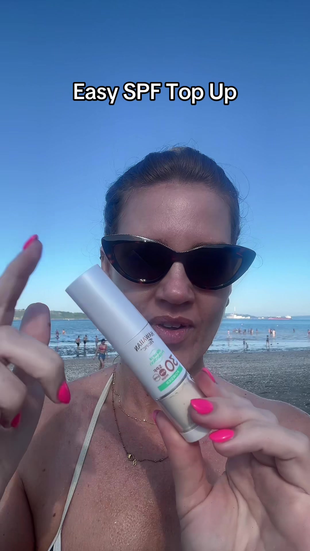 TikTok post by @sarahmcgarry.ie for Unineed. Caption reads: Easy SPF top up product @Unineed IE #spf....
