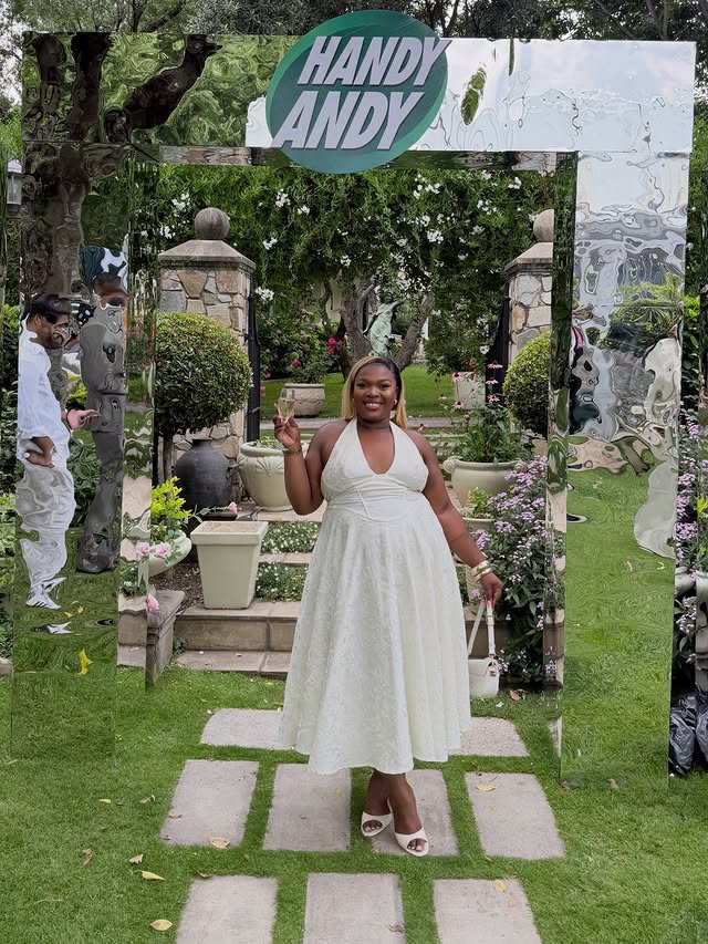 Instagram post by @thick_dudle for Handy Andy South Africa. Caption reads: Miracle moments with @handyandy_sa....