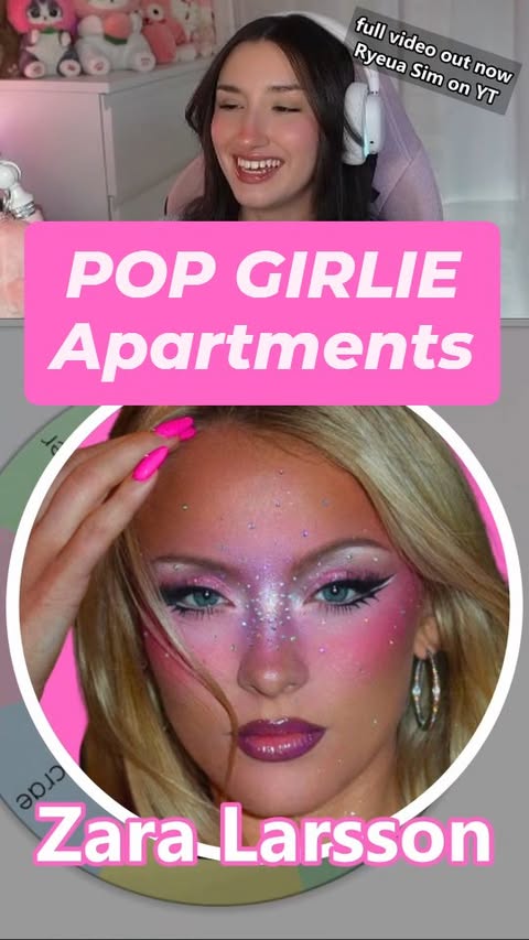 Instagram post by @ryeuasim for The Sims. Caption reads: [...] inspired by the POP GIRLIES, in The Sims 4....