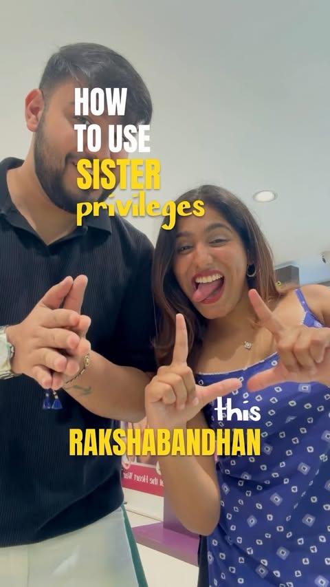 Instagram post by @sim_pereiraaa for District Updates. Caption reads: [...] fancy gift this Rakshabandhan 💅🏻....