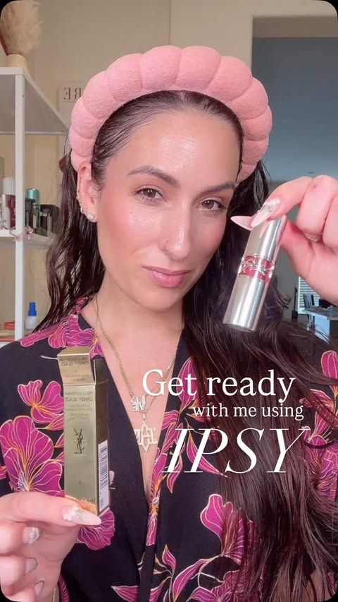 Instagram post by @keepingupwithnina for IPSY. Caption reads: Get ready with me using my @ipsy icon box 😍 I....