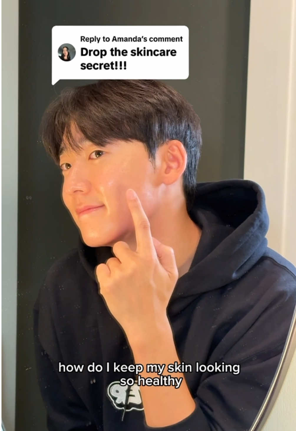 TikTok post by @kevinwoo91 for Filterbaby. Caption reads: [...] has never been clearer since using....