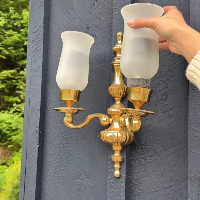 Instagram post by @onecrafdiygirl for Krylon. Caption reads: You were right - turns out these solar sconces....