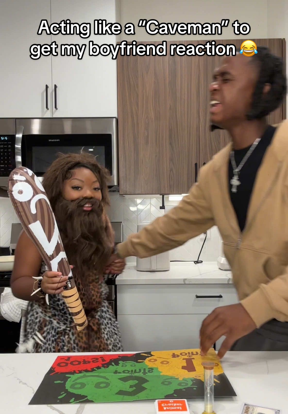 TikTok post by @dayandari for Exploding Kittens. Caption reads: [...] hard to get it is crazyyy 😂😂😂 @Exploding....