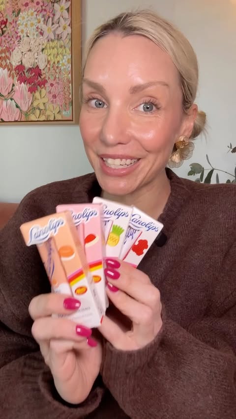 Instagram post by @kelly_mccarren for LANO. Caption reads: A treat in more ways than one, these @lanolips X....