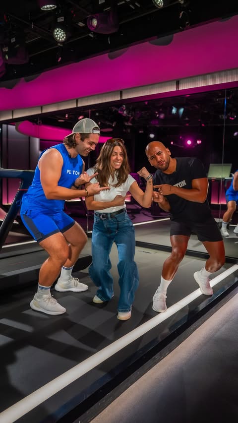 Instagram post by @benny.adami for Peloton. Caption reads: [...] hotspot ❤️ #Schlager #vanessamai #peloton....