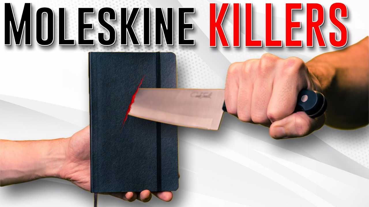 YouTube post by @BeastMadeReviews for Leroy’s Blend. Caption reads: 7 Notebooks That DESTROY Moleskine.