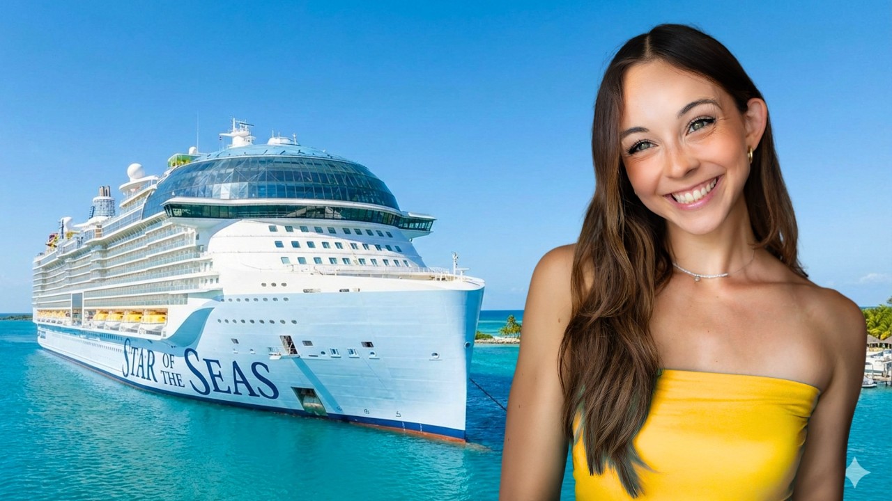 YouTube post by @wanderlustalley for Bombas. Caption reads: 120 Hours on World's Biggest Cruise Ship | Star of....