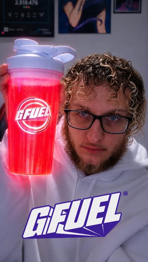 Instagram post by @itskiddoi for G FUEL. Caption reads: Thank you @gfuelenergy for blessing my taste buds....