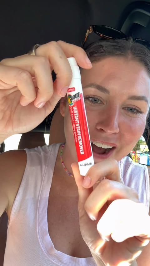 Instagram post by @reagan.baylee for New Engen Creators. Caption reads: #ad crisis averted!!! 😅 thanks to the @shout dab....