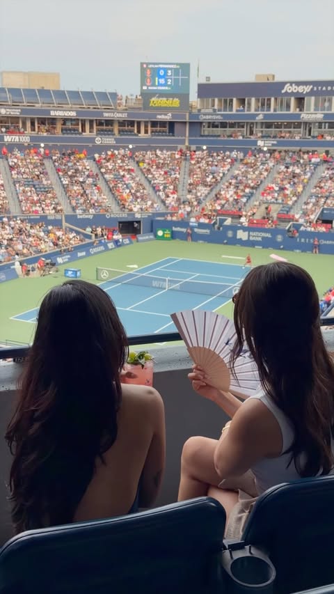 Instagram post by @allyshayung for GREY GOOSE Vodka. Caption reads: The perfect weekend at the National Bank Open with....