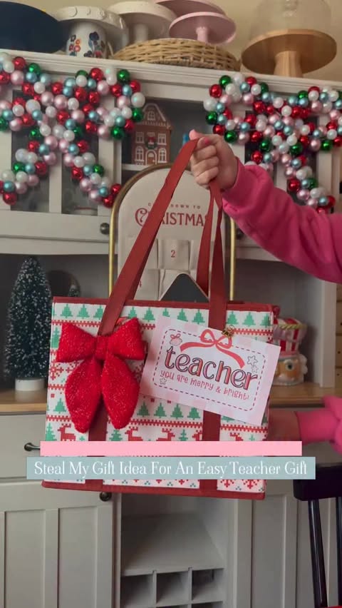 Instagram post by @whimsicallywonderful for Crayola. Caption reads: For the full details on our teacher gifts, follow....