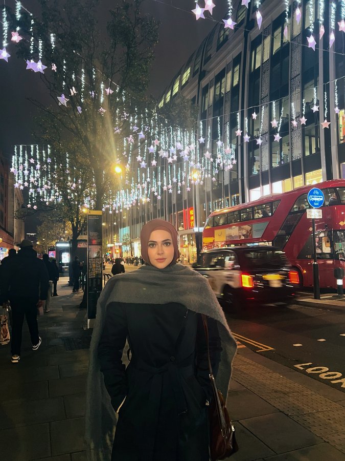 Instagram post by @hibakane for Ted Baker. Caption reads: // cosy season 🧣.