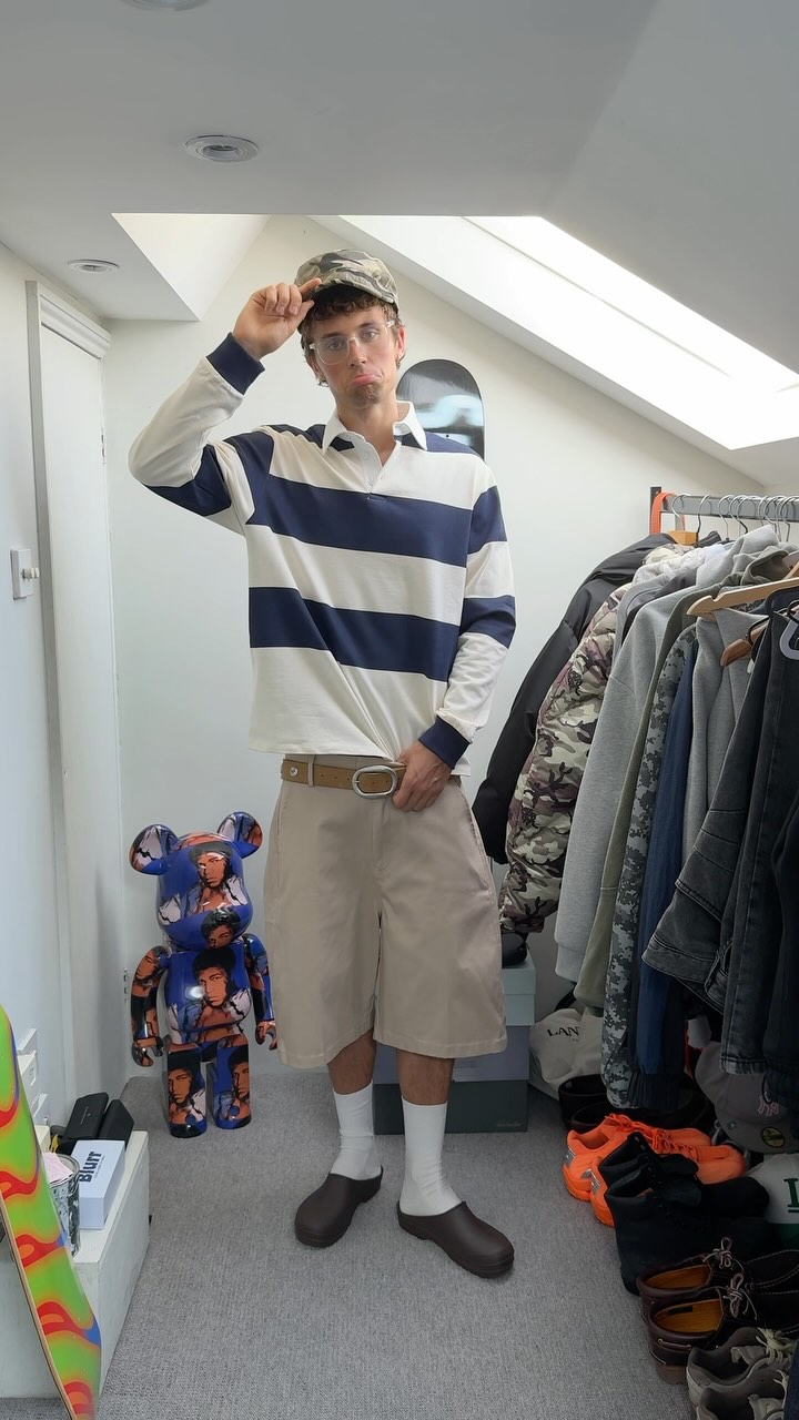 Instagram post by @gabriel_garland for Cernucci. Caption reads: #AD Summer GRWM @cernucci #streetwear #fashion....