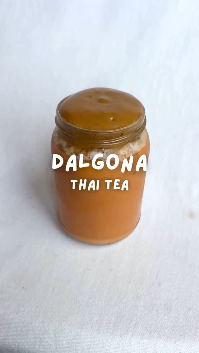Instagram post by @ispillice for Maestri House. Caption reads: DALGONA Thai tea 🤎🧡

Comment “recipe” to have....