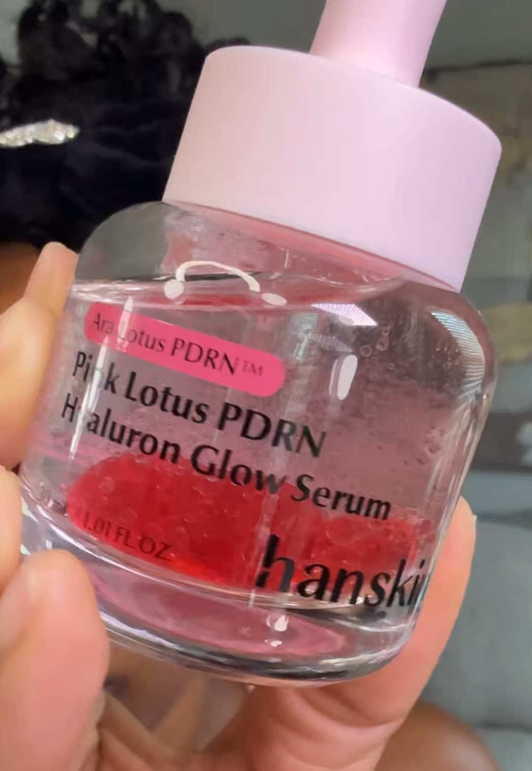 TikTok post by @amberglamour22 for Hwahae Global Official. Caption reads: POV: Your skincare gives you that fresh, healthy....