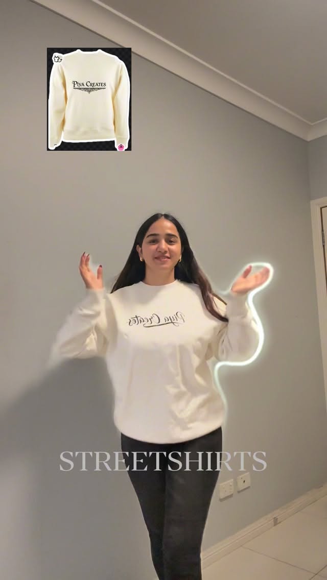 Instagram post by @pia_pia2700 for Streetshirts. Caption reads: [...] fashion just hits different ✨ My....