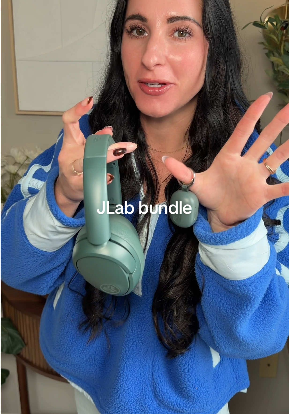 TikTok post by @kennyshopsalot for JLab. Caption reads: [...] this bundle is so good rn 💫 @JLab #jlab....