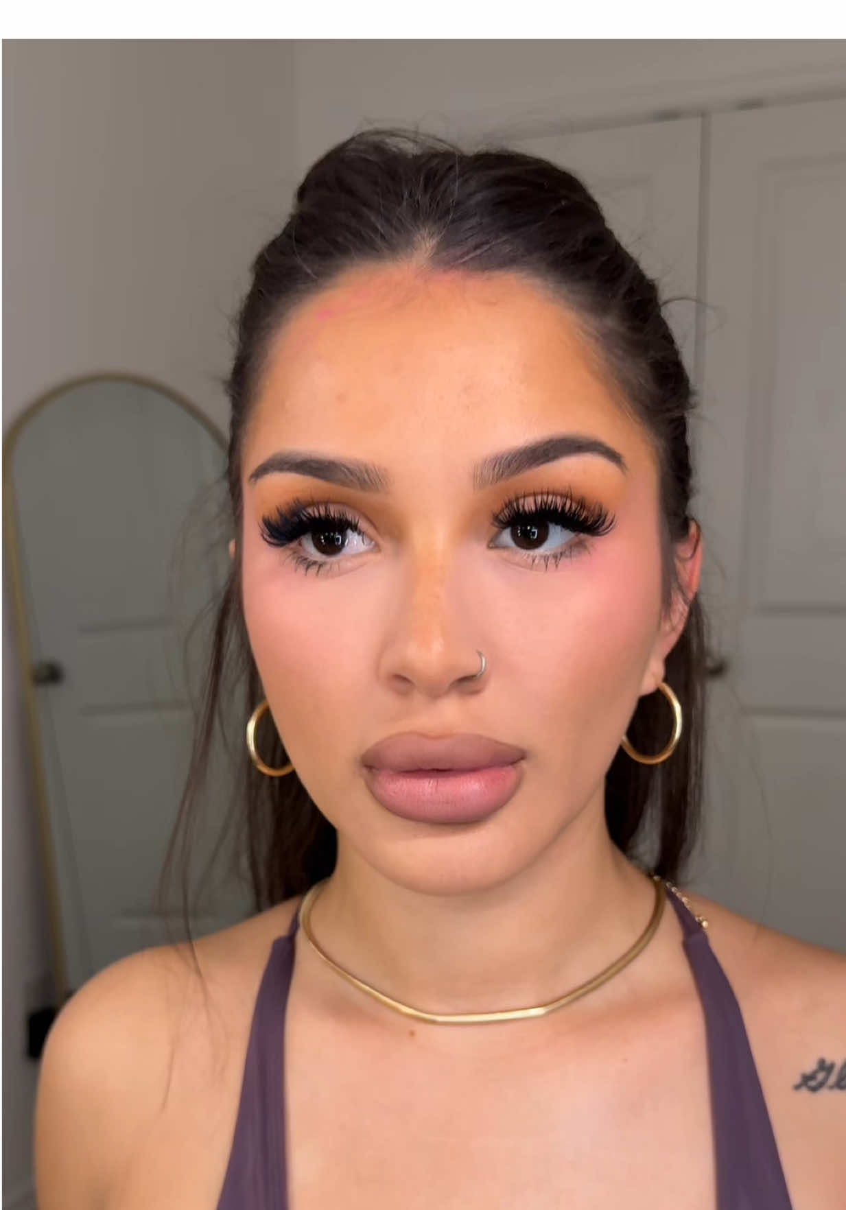 TikTok post by @prettylittlelex for Morphe. Caption reads: My fav my lip combo rn @Morphe Cosmetics spiffy....
