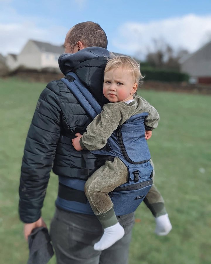 Instagram post by @myboysandme3 for MiaMily. Caption reads: [...] our new carrier kindly #gifted to us by....
