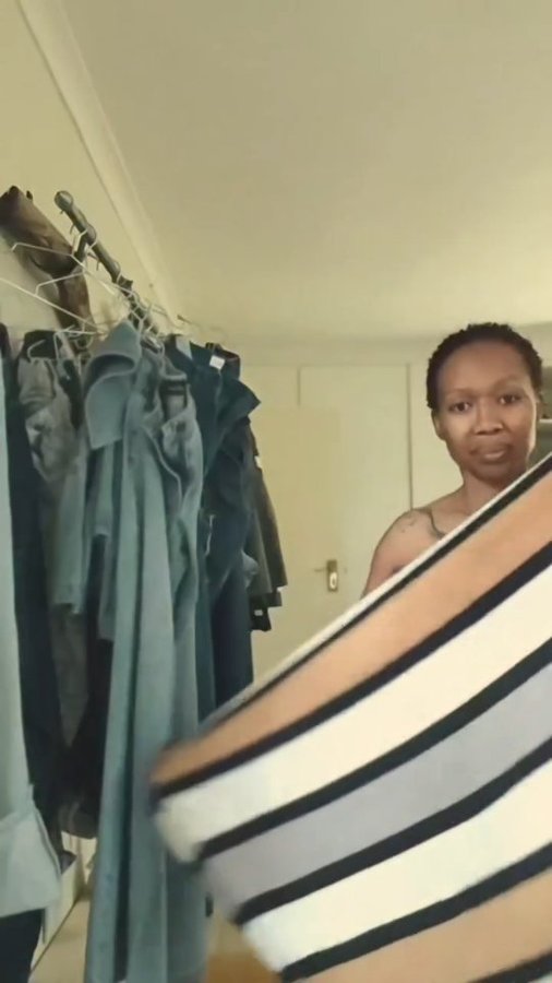 Instagram post by @dineoranaka for Shoprite SA. Caption reads: LITERALLY the least stressed human in the world.....