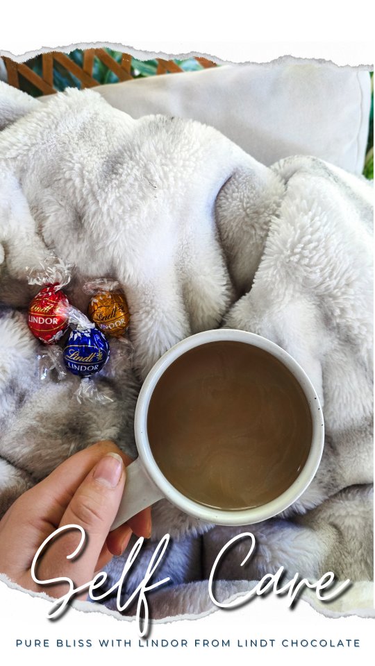 Instagram post by @lexienoelleundem for Lindt. Caption reads: #ad | Being a mom means wearing a dozen hats in a....