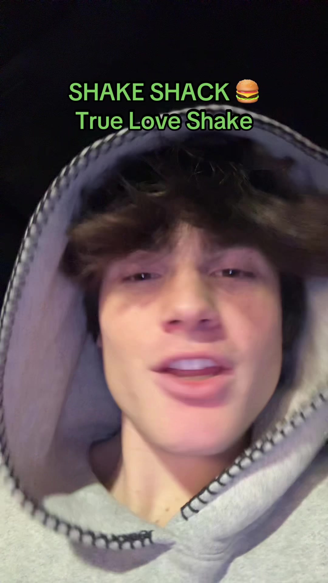 TikTok post by @oliver.jellinek for Shake Shack. Caption reads: Best Shake I've ever had dare I say… @shakeshack....