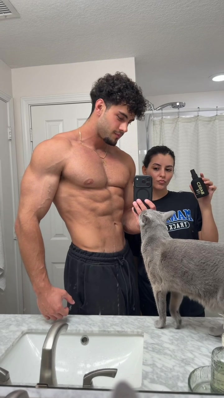 TikTok post by @thearmguy for Based BodyWorks. Caption reads: [...] @BASED #based #gymcouple #fitness....