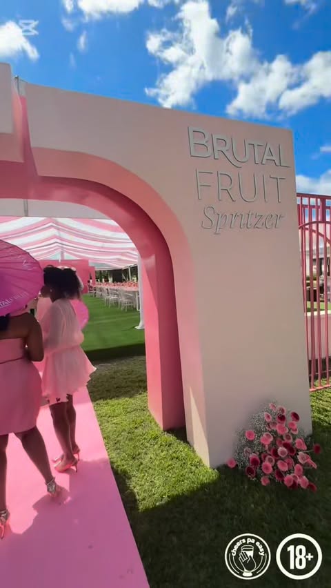 Instagram post by @simply.sanny_ for Brutal Fruit. Caption reads: [...] right where I was planted 🌸✨ The Brutal....