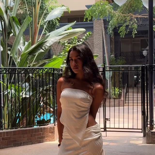 Instagram post by @vanessaarieltorres for 12th Tribe. Caption reads: Finding hidden gems in Atlanta 🪴 outfit from....