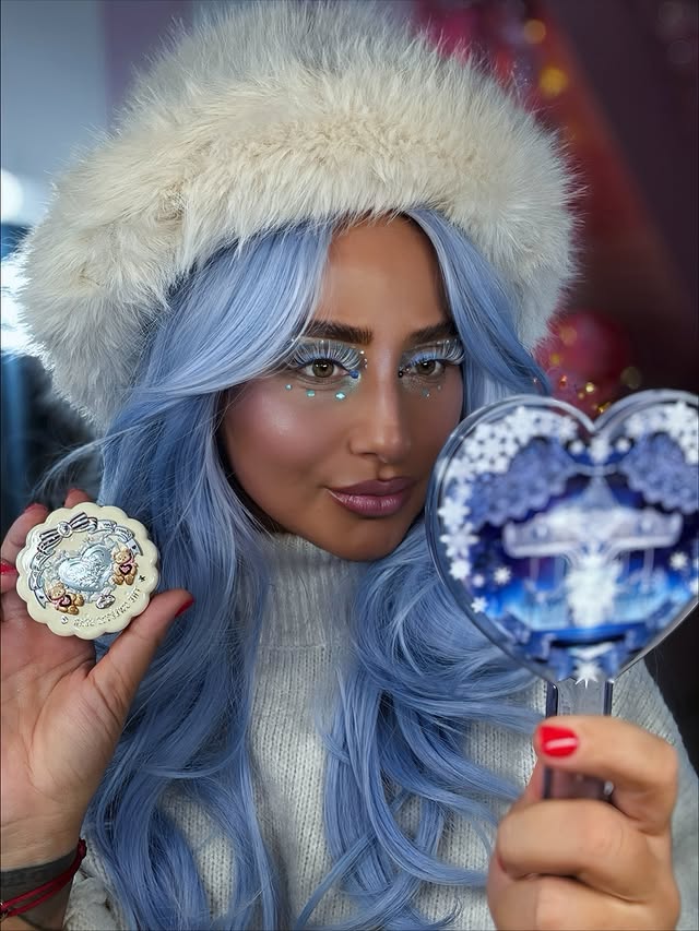 Instagram post by @nadaross7 for Flower Knows. Caption reads: My fairy tale 💙❄️🪄✨ @flowerknows_global.