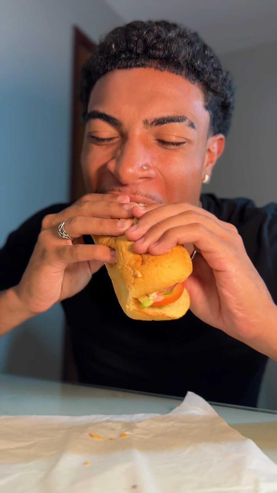 Instagram post by @zagothe for Subway. Caption reads: Beirada do fogão? Nunca mais! Por isso que eu....