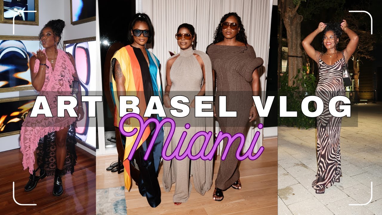 YouTube post by @FashionSteeleNYC for The Lip Bar. Caption reads: i cant believe this happened at Art Basel Miami....