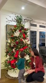 Instagram post by @grace.n.white for Ornament Anchor. Caption reads: [...] our favorite toddler hack: @ornamentanchor.....