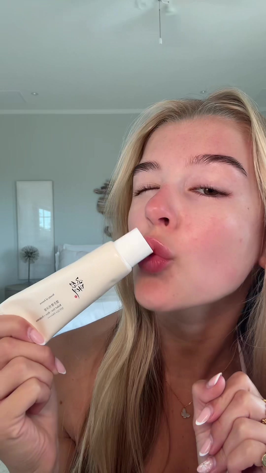 TikTok post by @florie for Beauty Of Joseon. Caption reads: My favourite SPF🫶 @Beauty of Joseon 10/10, no....