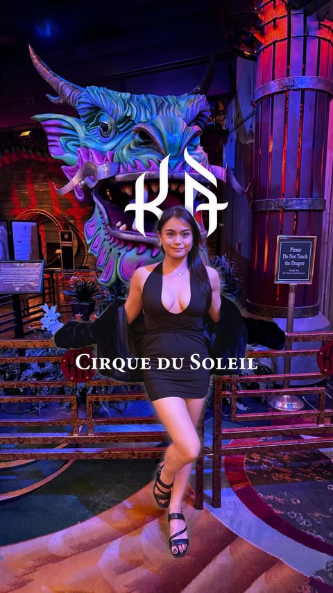 Instagram post by @brynny_md for MGM Resorts. Caption reads: #ad Celebrating 20 years of @ka.cirquedusoleil &....