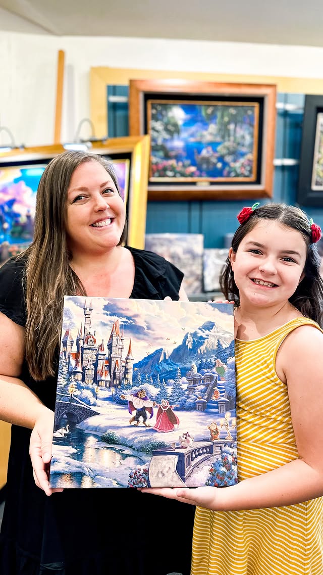 Instagram post by @brightspotphoto for Thomas Kinkade Studios. Caption reads: ✨Making memories with @thomaskinkade✨
(Ad)
Now....